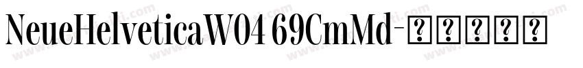 NeueHelveticaW04 69CmMd字体转换
